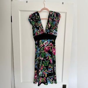 Size 6 Silk Trashy Diva Retro Floral